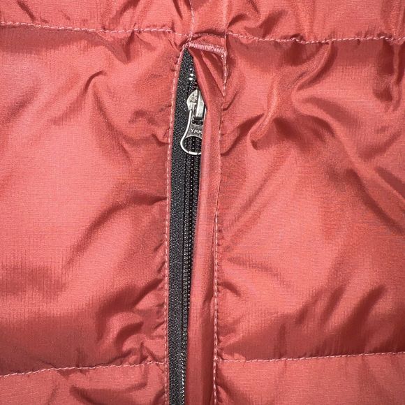 Eddie Bauer Down Puffer Vest Adult Extra Large Red Gray Reversible Goose Mens XL - Picture 10 of 16